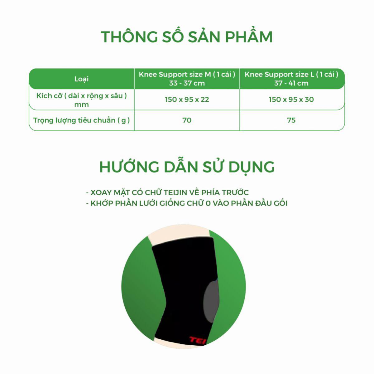 (Size M) Bảo vệ đầu gối Orange Care Teijin (Size M) Bảo vệ đầu gối Orange Care Teijin