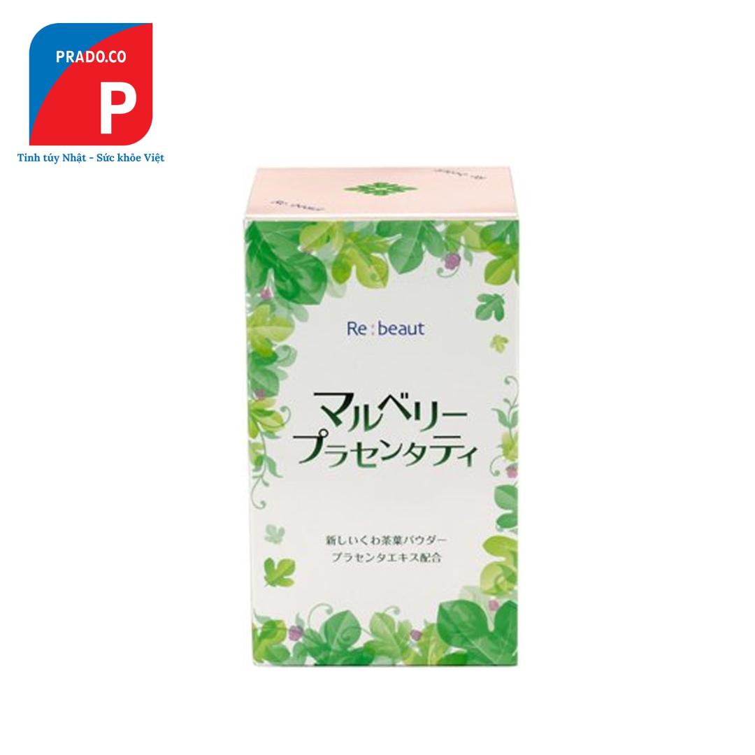 Trà dâu tằm nhau thai ngựa Re:beaut Mulberry Placenta Tea (Hỗ trợ giảm nguy cơ tăng đường huyết) Trà dâu tằm nhau thai ngựa Re:beaut Mulberry Placenta Tea (Hỗ trợ giảm nguy cơ tăng đường huyết)