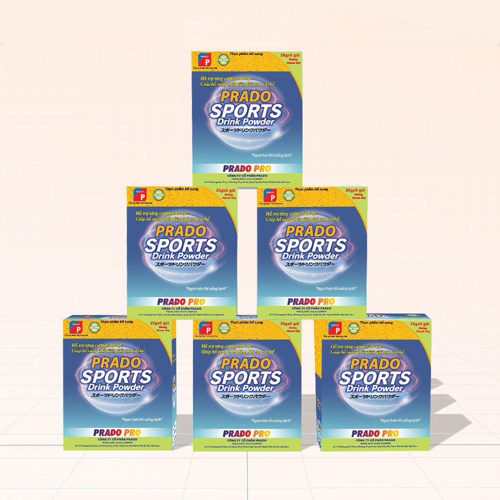 Prado Sports Drink Powder Hương chanh dây 25g Prado Sports Drink Powder Hương chanh dây 25g